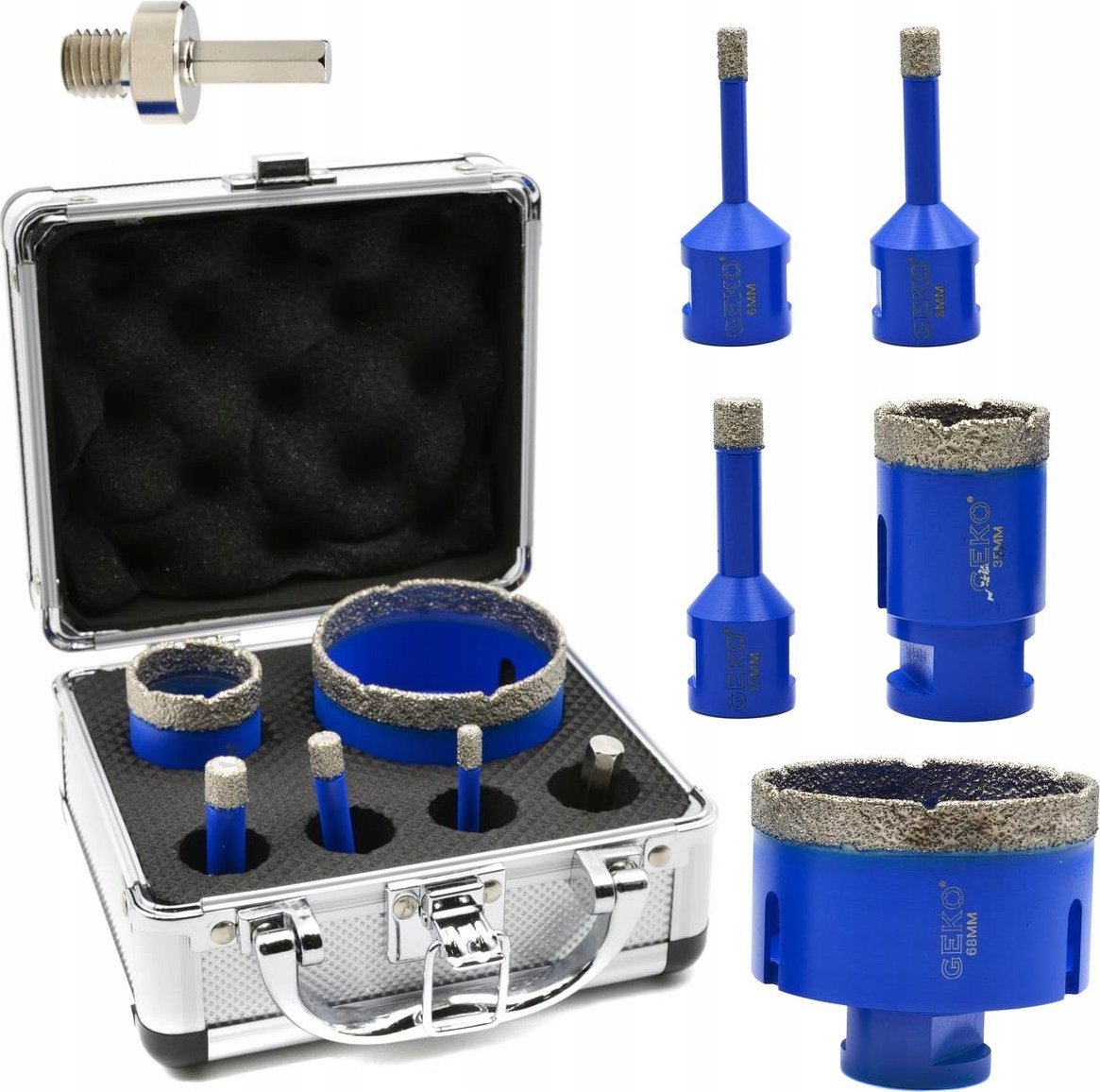 Geko Zestaw otwornic diamentowych 6-68mm 6el. (10)