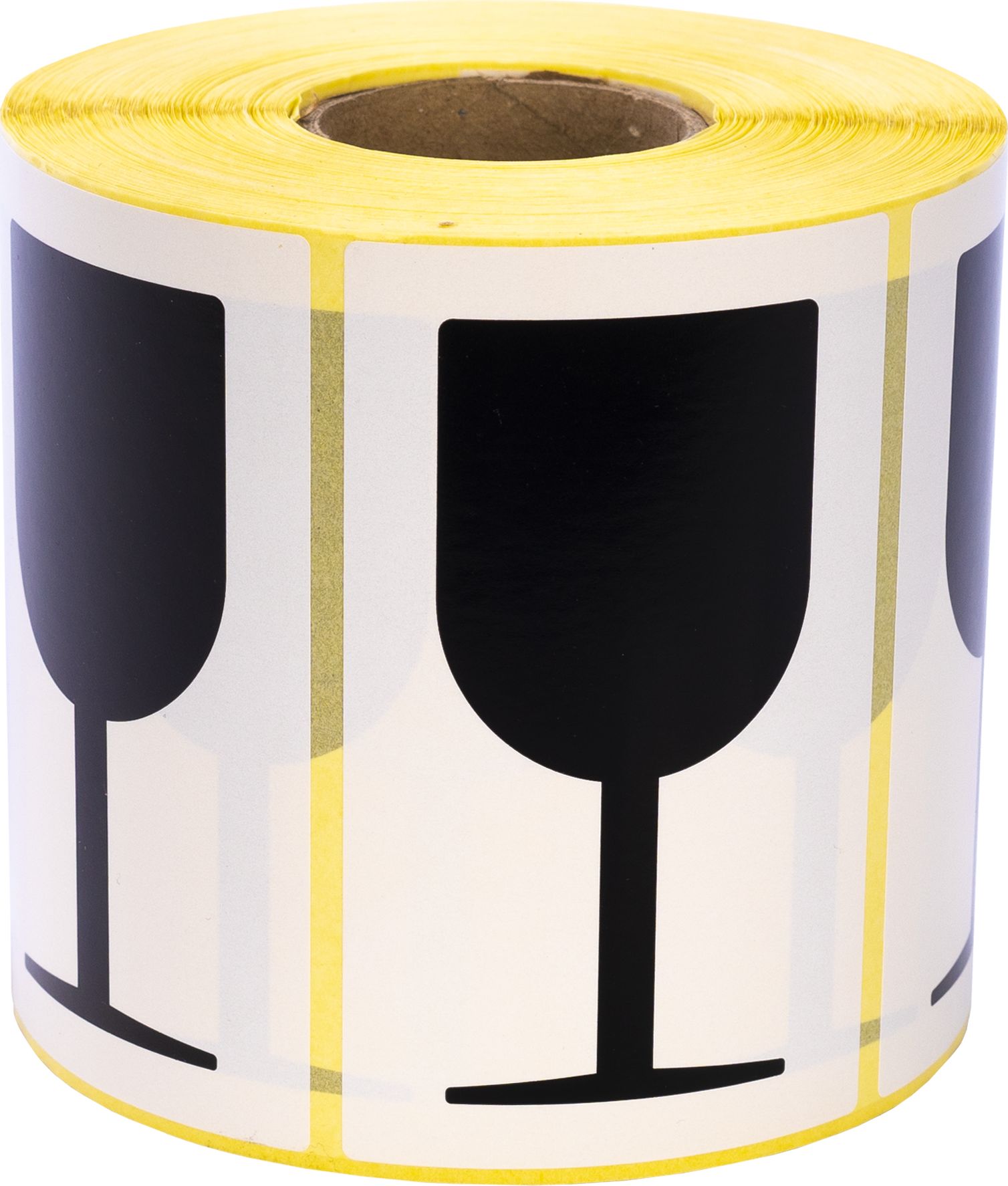 MD Labels Naklejki Etykiety Ostrzegawcze OSTROŻNIE SZKŁO KIELISZEK 1000szt