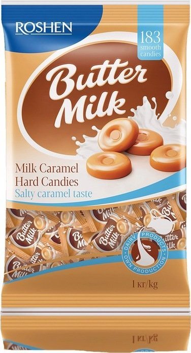 Roshen Butter Milk Cukierki karmelki mleczne 1 kg