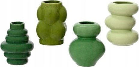 Kaemingk Wazon porcelanowy dekoracyjny 12x9,5x9,5 cm