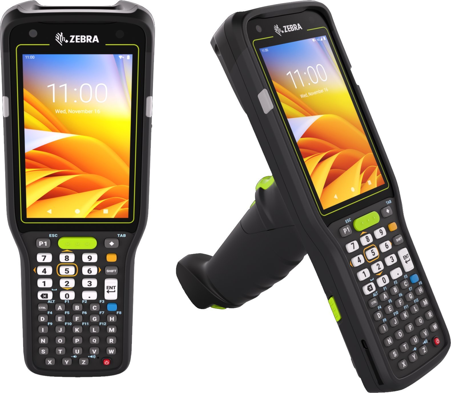 Terminal danych Zebra MC34 / Gun / LAN / WiFi 6E / BT / Android GMS / NFC / 2D SE58 / 6GB RAM/128GB UFS / 4.0'' / kamera 5 MP+13 MP / 38 klawiszy / 70