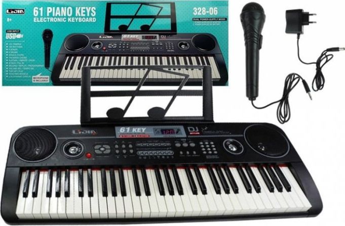 Lean Sport Keyboard Organy 328-06 Mikrofon Zasilacz Czarny