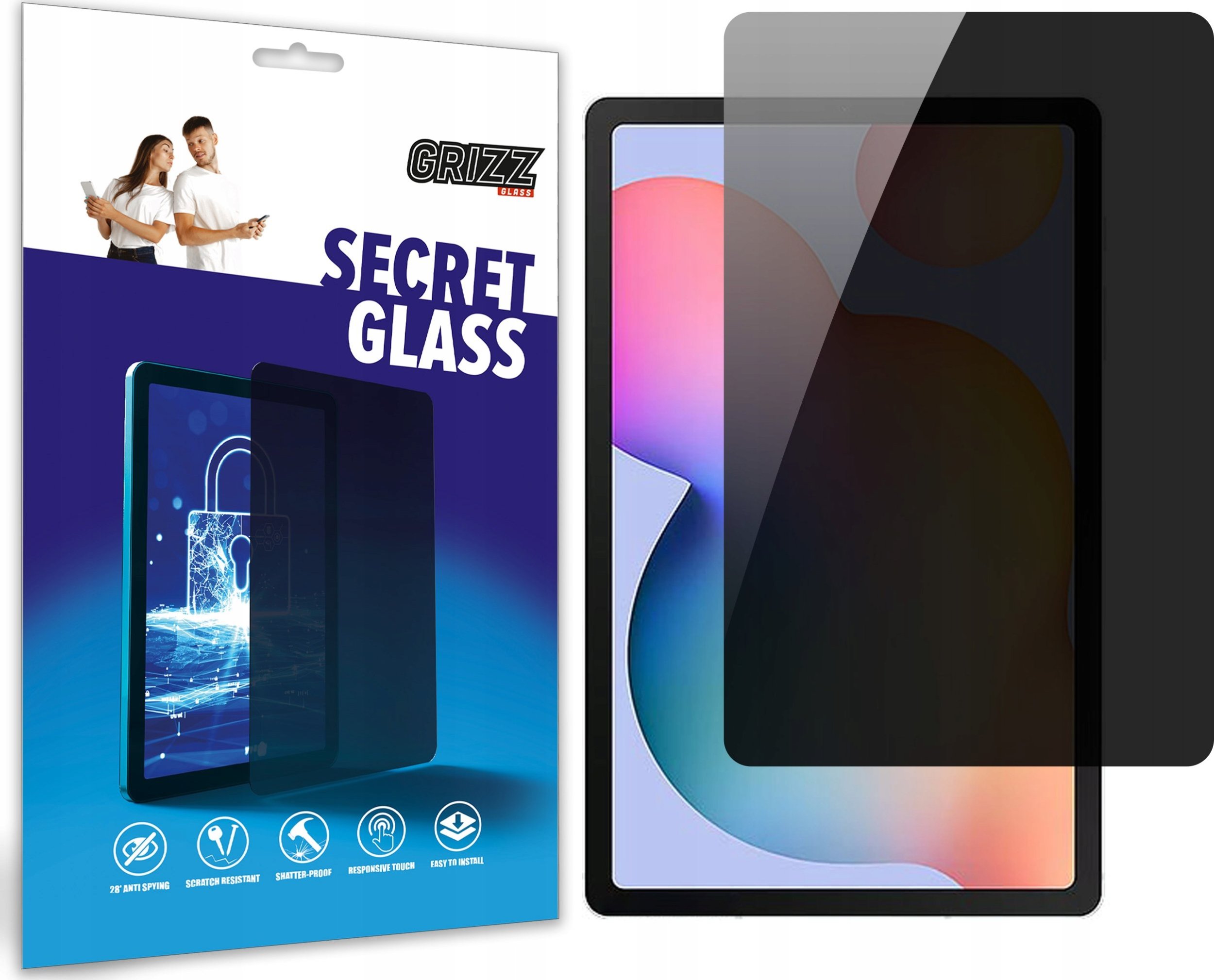 GrizzGlass Szkło prywatyzujące GrizzGlass SecretGlass do Samsung Galaxy Tab S6 Lite