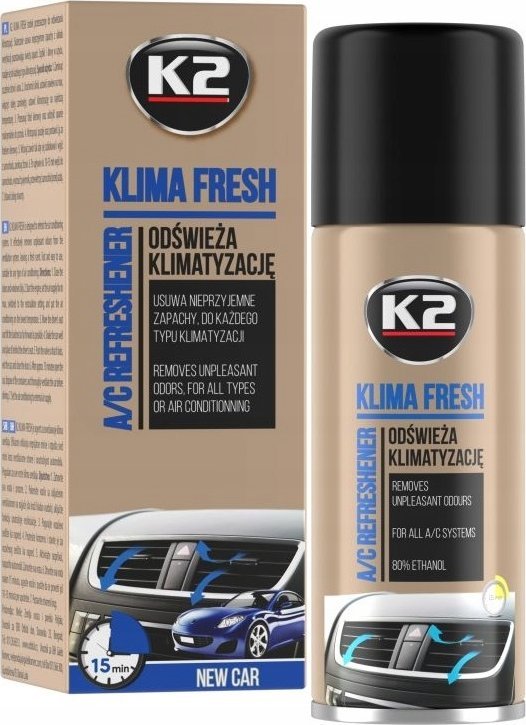 K2 K2 ODŚWIEŻACZ KLIMA FRESH NEW CAR 150 ML