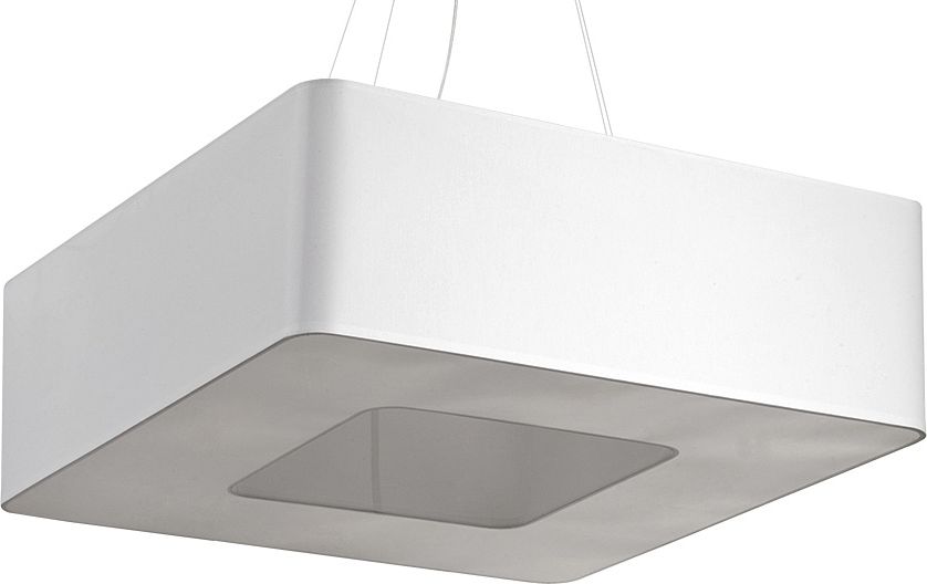 Lampa wisząca Lumes Biały nowoczesny kwadratowy żyrandol - EX703-Urani