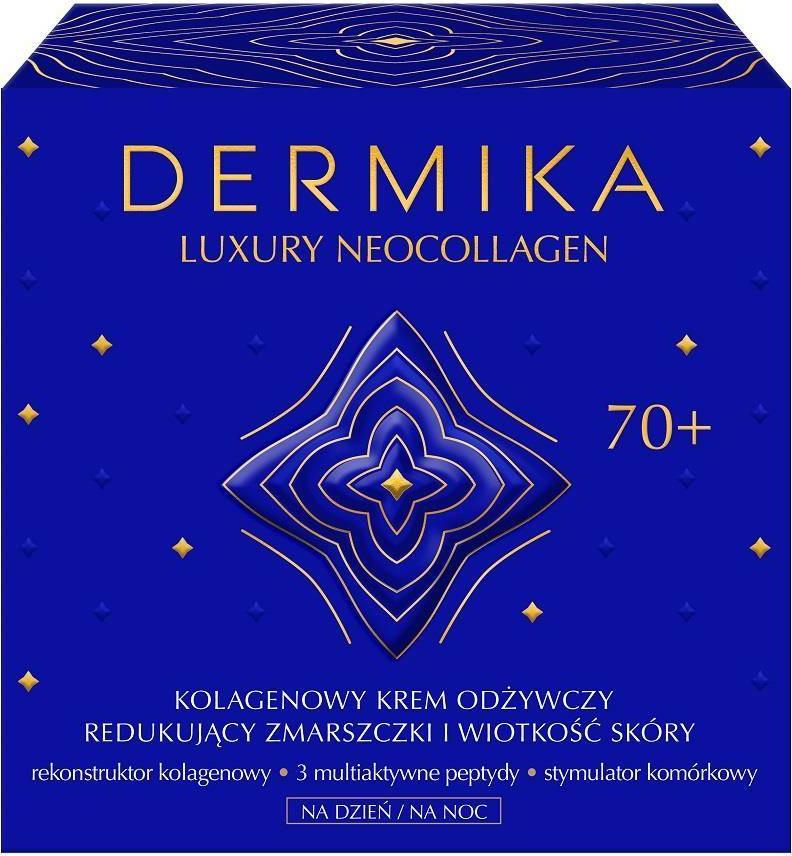 Dermika Luxury Neocollagen 70+ Kolagenowy krem odżywczy do redukcji zmarszczek i wiotkości skóry 50ml