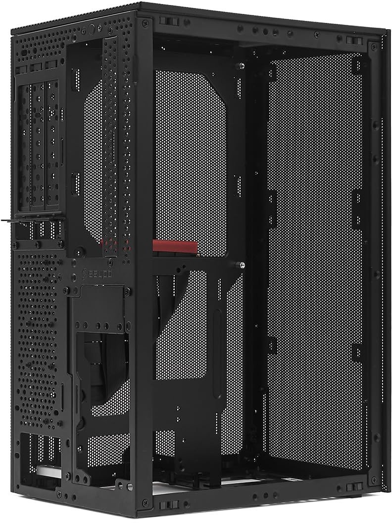 Ssupd Meshroom S PCIE 5.0 Edition PC Gehuse, Mini-Tower, Mini-ITX Gehuse - schwarz
