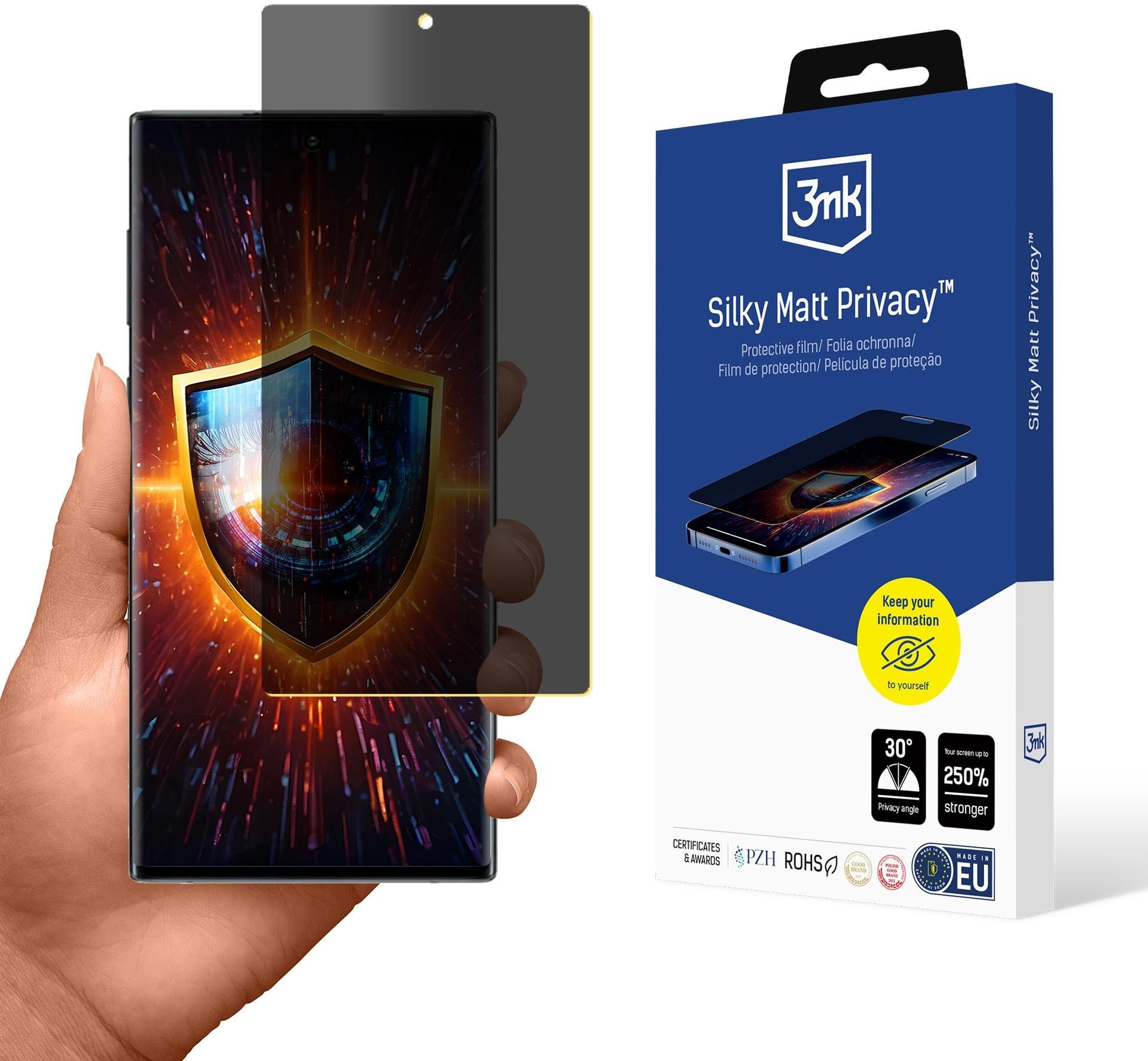 SAMSUNG GALAXY NOTE 10 - 3MK SILKY MATT PRIVACY