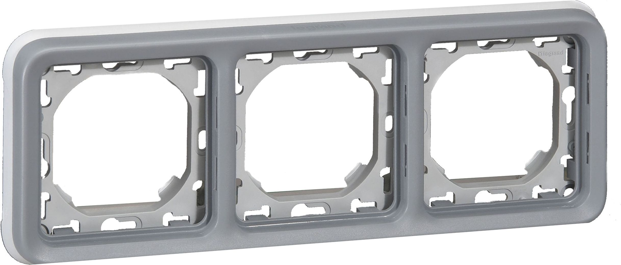 Legrand PLEXO55 Ramka potrójna pozioma szary (069687)