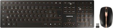 Klawiatura + mysz Cherry CHERRY DW 9100 SLIM klawiatura RF Wireless + Bluetooth QWERTZ Swiss Czarny