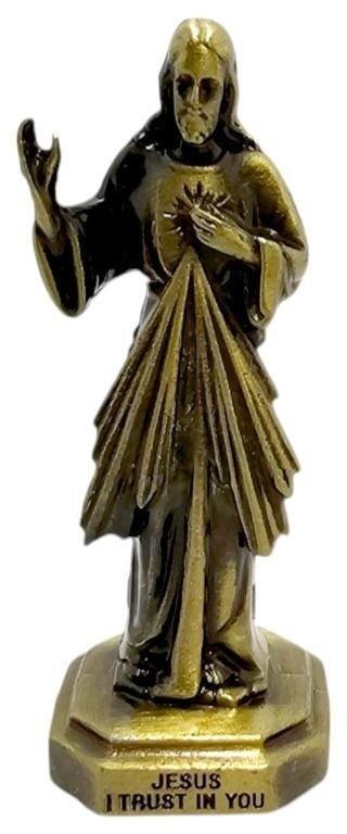 Figurka metalowa Jezus Miłosierny 6cm