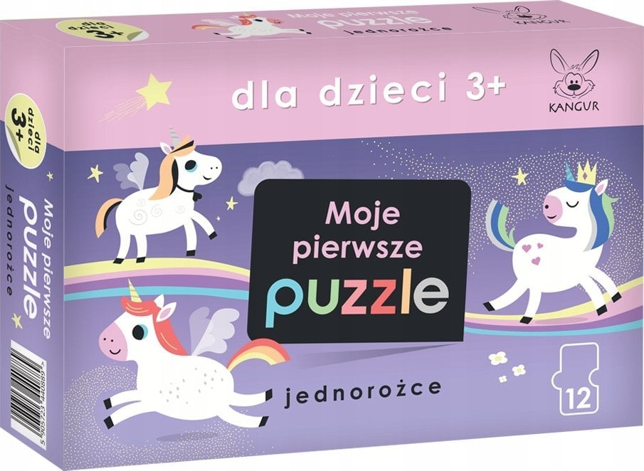 Kangur Dla Dzieci 3+. Moje pierwsze puzzle Jednorożce Kangur