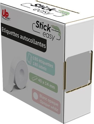 Inne UPrint etykiety 14mmx40mm, białe, 180 etykiety, UP21 180 WHITE, do drukarek StickEasy