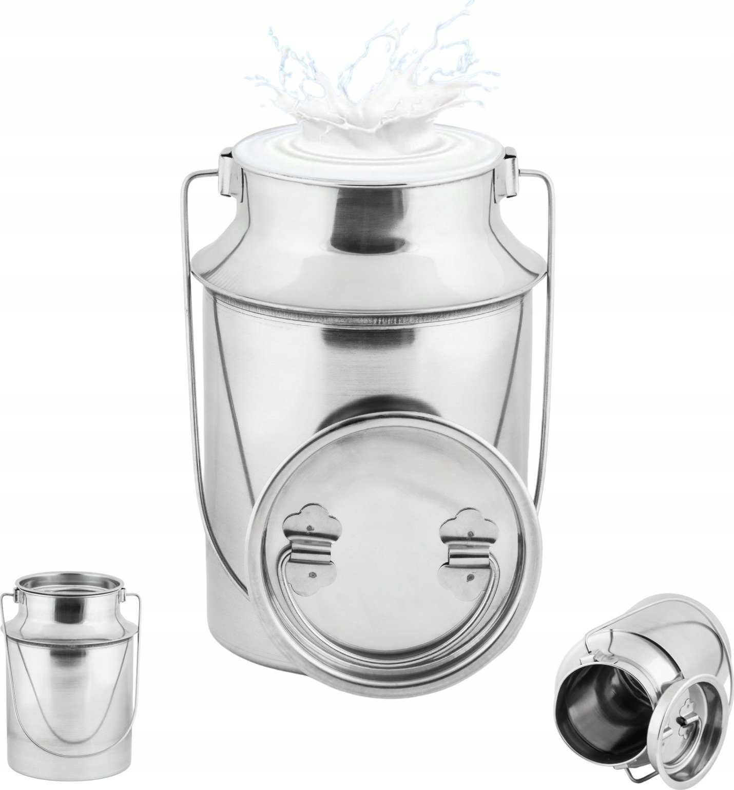 Topfann KANKA NA MLEKO 9 L NIERDZEWNA KONWIA DO MLEKA POJEMNIK BAŃKA METALOWA