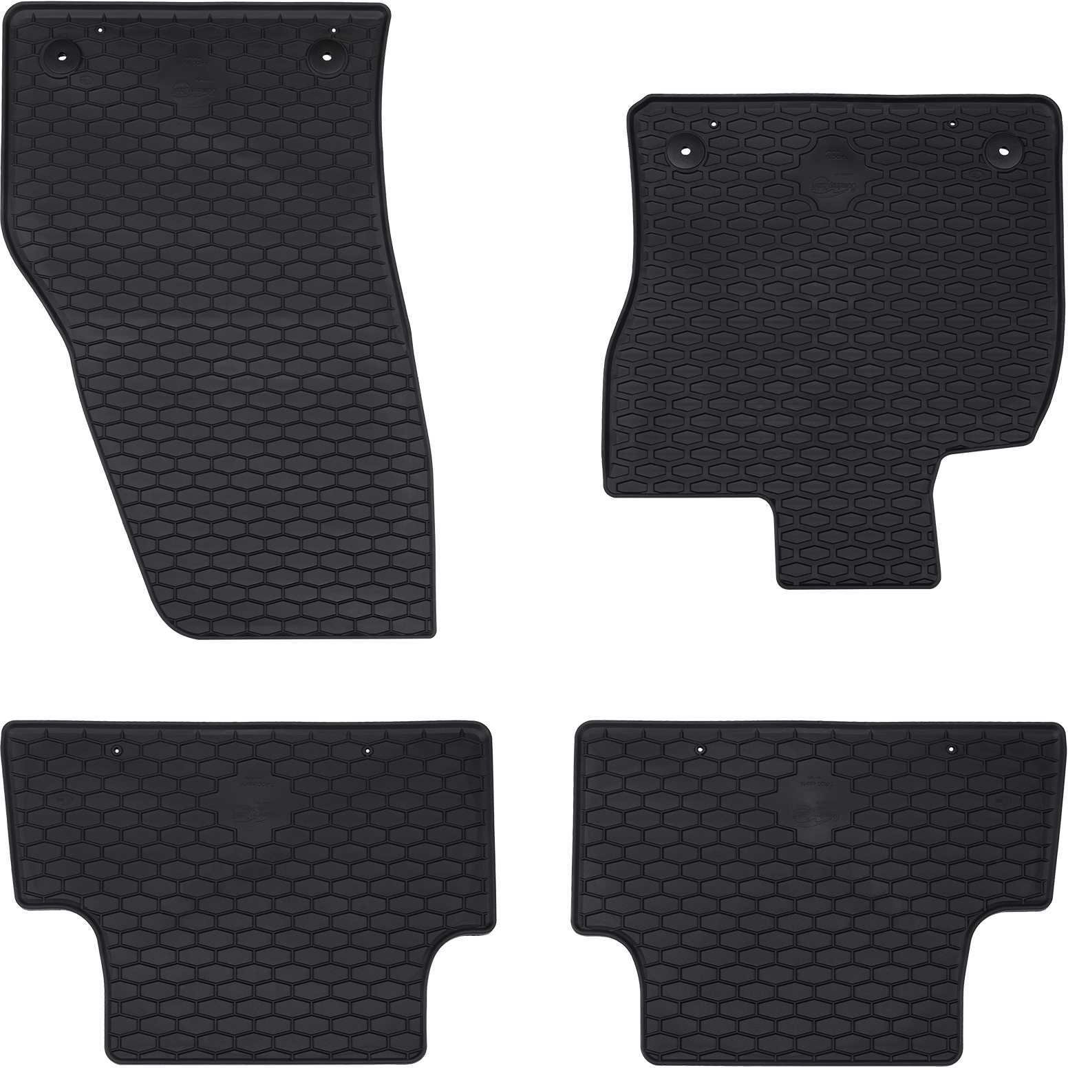 vidaXL Mata samochodowa 4 pcs Czarny pasuje do T-ROC Cabrio TPE