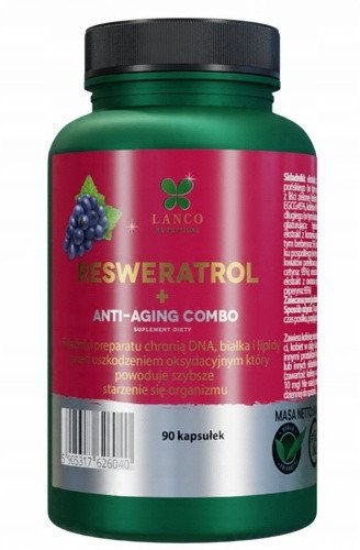 Lanco Resweratrol + Anti-Anging Combo 90 kapsułek one size