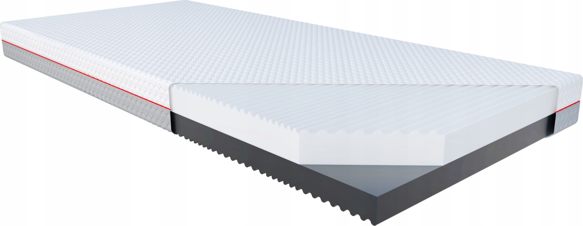 JANPOL JANPOL GEMINI materac piankowy, Rozmiar - 90x200, Pokrowiec - Gandalf