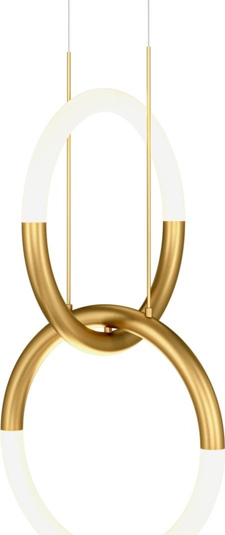 Lampa wisząca Maytoni Ledowa wisząca lampa Node MOD165PL-L18G3K 18W ringi białe złote