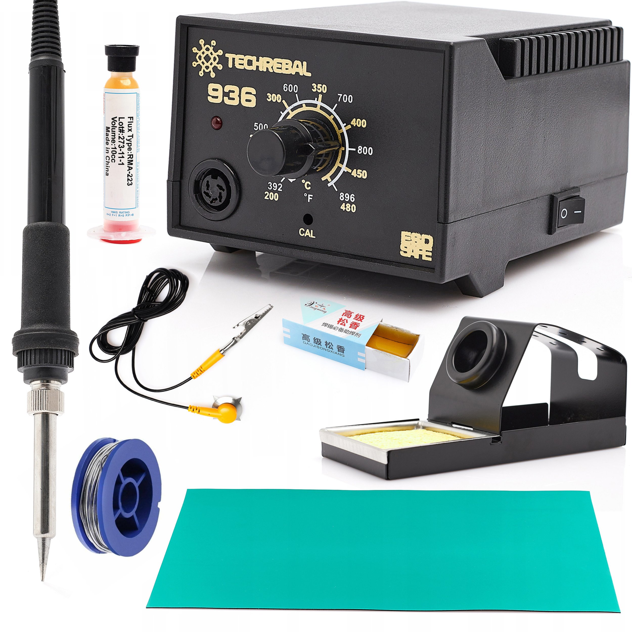 Stacja Kolbowa Lutownicza 936 Lutownica Grotowa Zestaw Techrebal