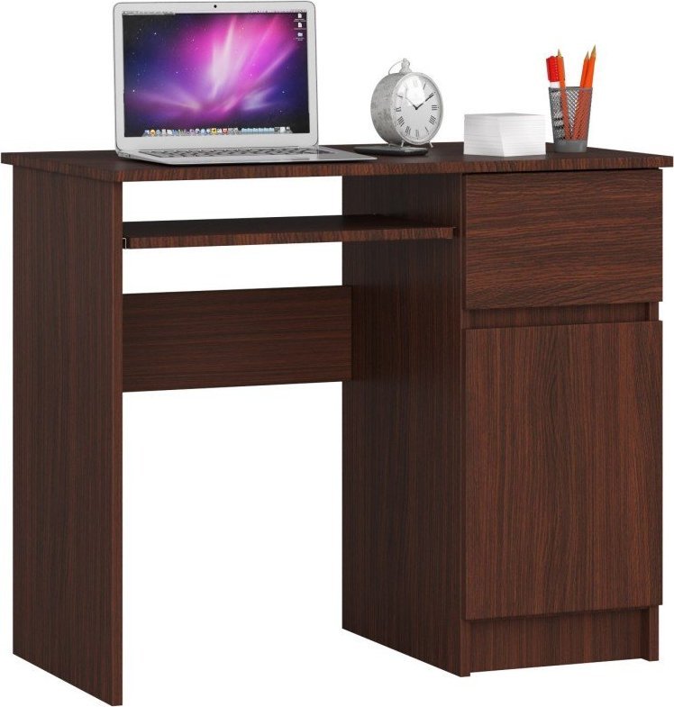 Biurko Fabryka Mebli Akord BIURKO KOMPUTEROWE 90 cm PIKSEL PRAWE WENGE