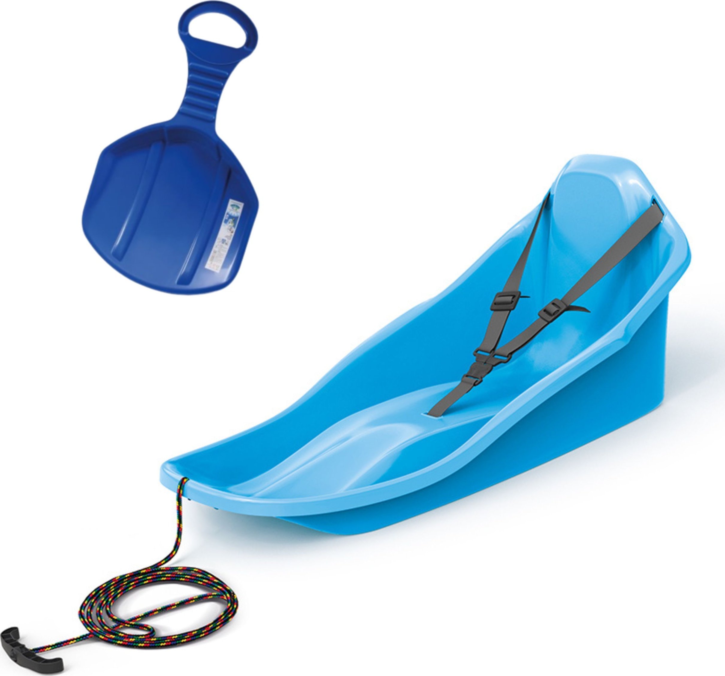 Prosperplast Sanki z oparciem TOPO zapinane pasy + Ślizg na zimę