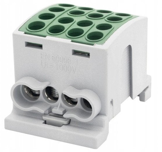 Zacisk HLK F-ELEKTRO F2.0369 100A-4 (1x25,3x16 / 1x25,3x16) Al/Cu IP20 zielony