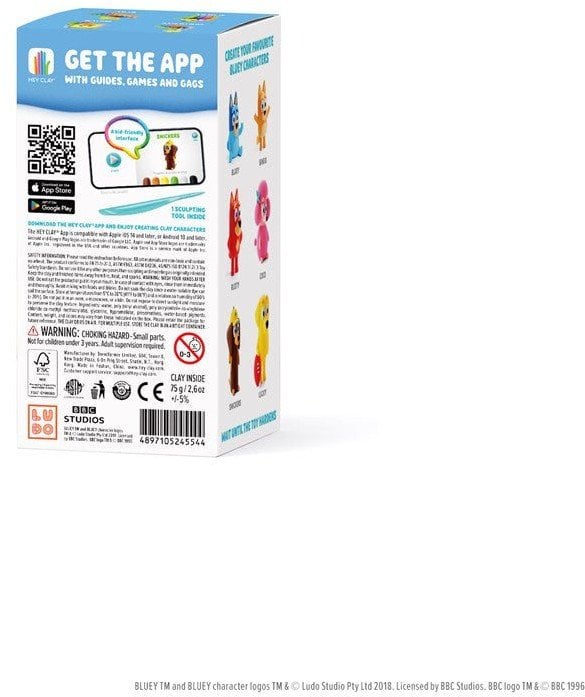 BLUEY ZEST KREAT HEY CLAY SNICKERS 15X7X7 PUD