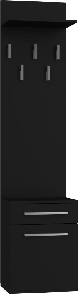 Topeshop WIESZAK SZAFKA NA BUTY DUO CZERŃ MAT