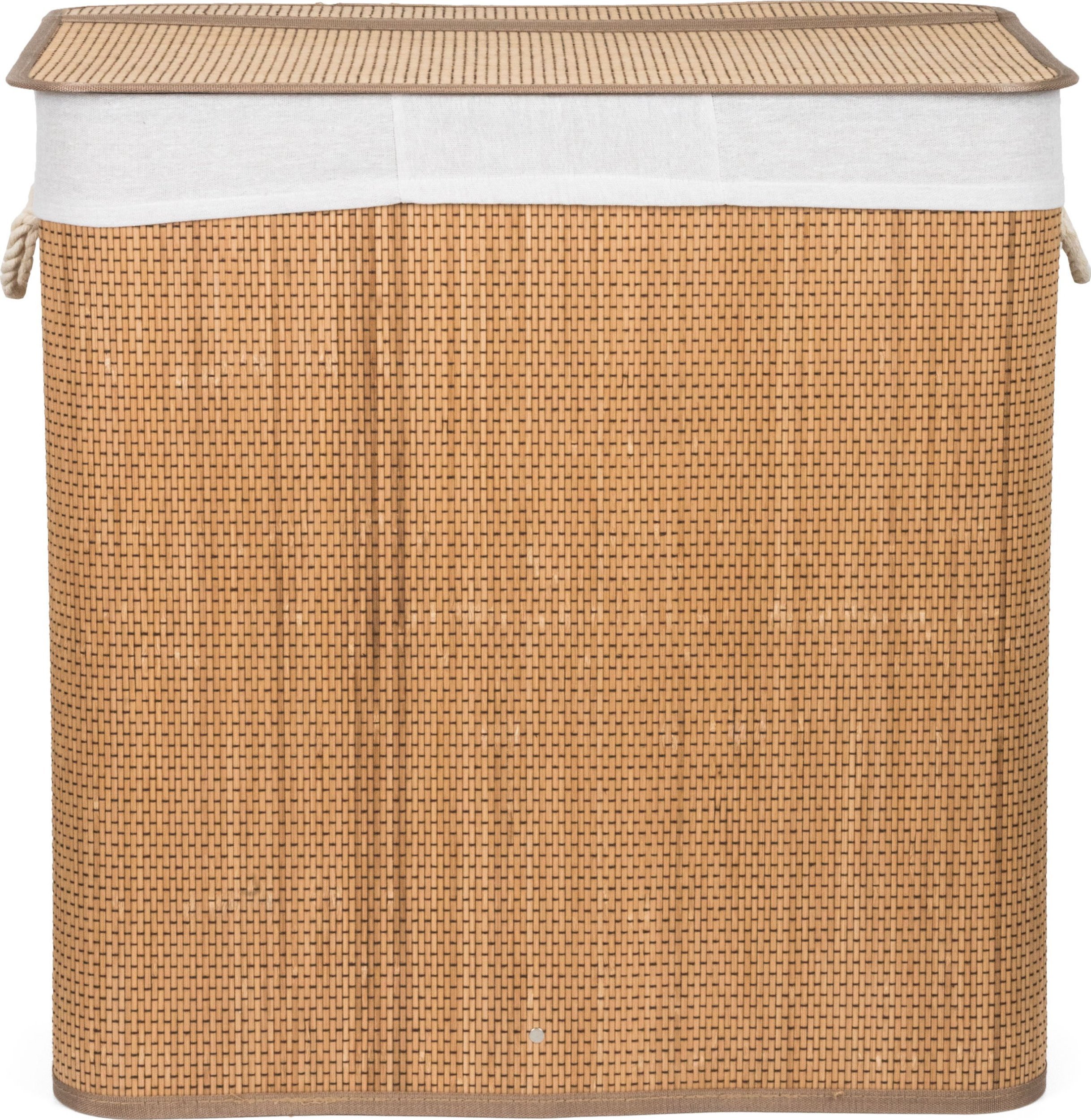Laundry box with divider G21 63555173, 150l, bamboo