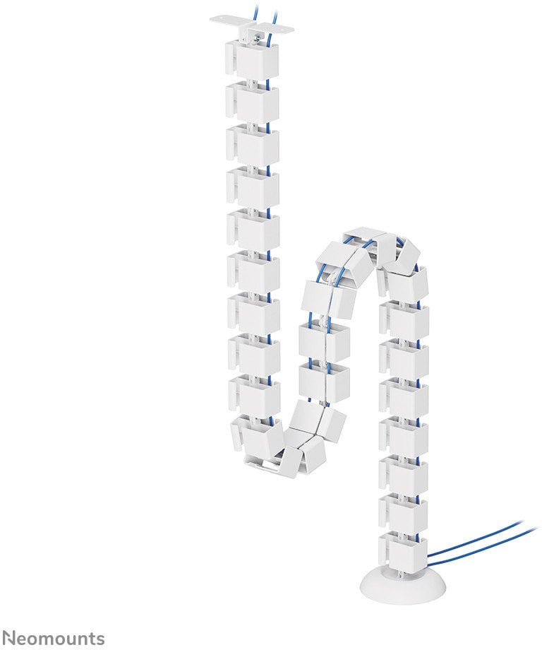 NEOMOUNTS Cable Spine Organizer for sit/stand desk frames screw mounted white