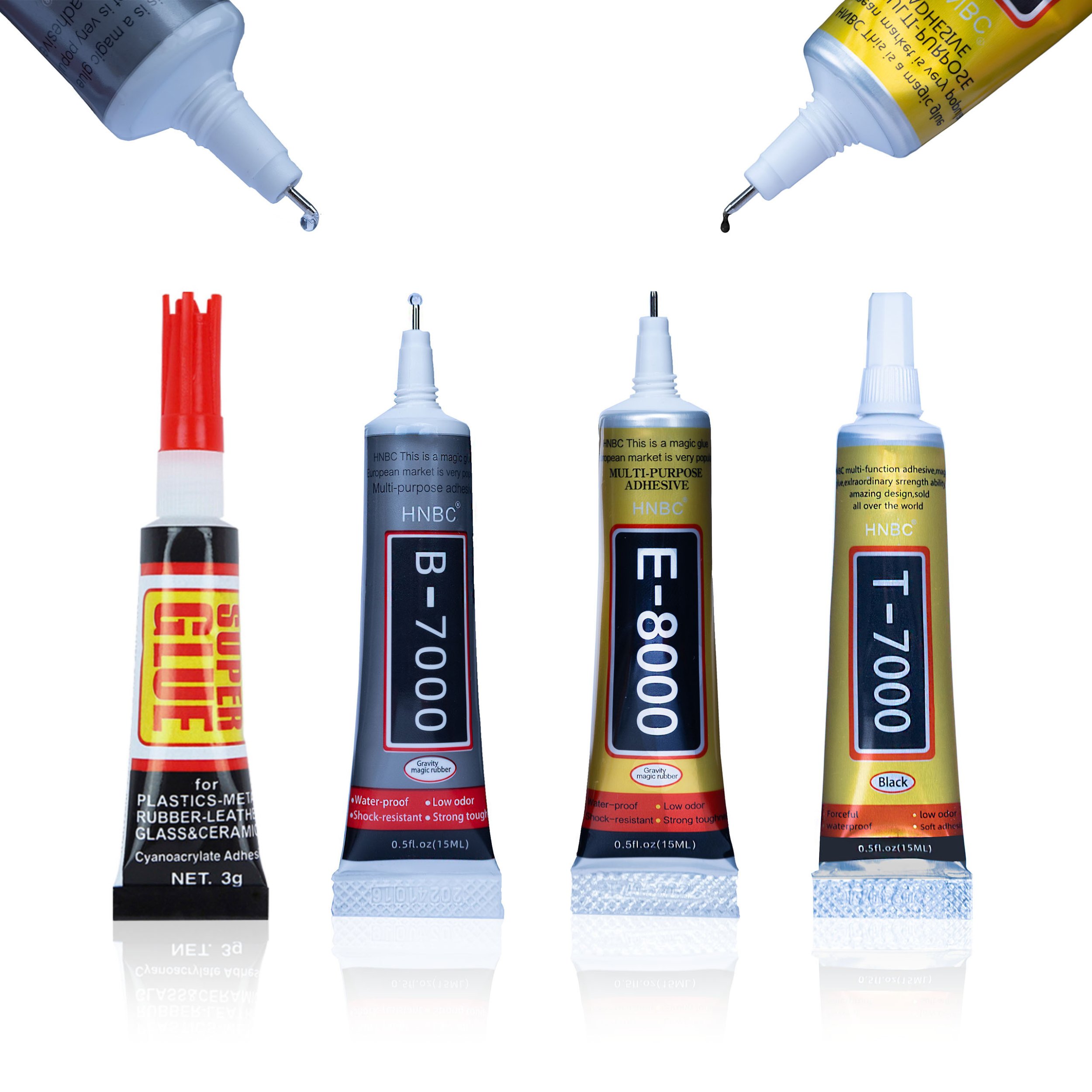 4XKLEJ AKRYLOWY E8000 T7000 B7000 SUPER GLUE PP PE PS ABS METALE 15ML MOCNY