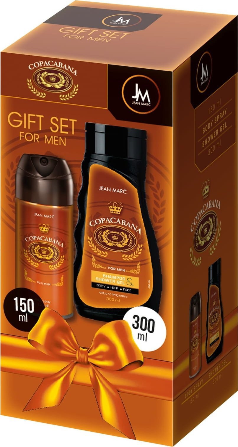 DRAMERS JEAN MARC Copacabana Zestaw prezentowy męski - dezodorant 150 ml + żel pod prysznic 300 ml