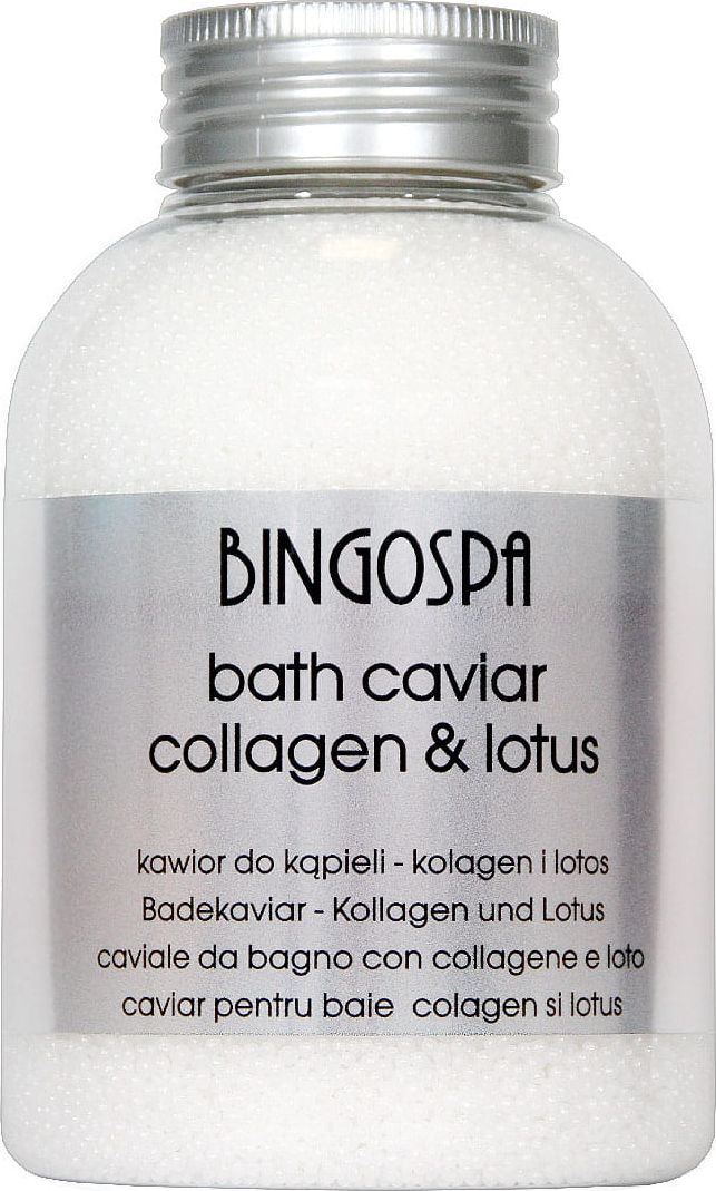 BingoSpa Kawior do kąpieli kolagen i lotos 380g