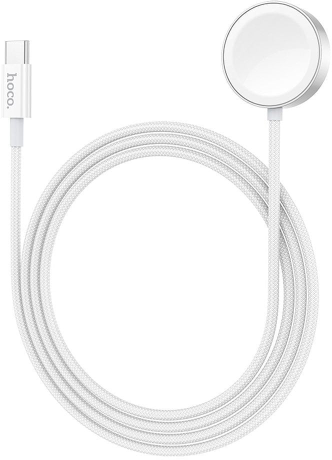 HOCO ładowarka indukcyjna Typ C kompatyblina z APPLE Watch i SAMSUNG Watch CW59 biała