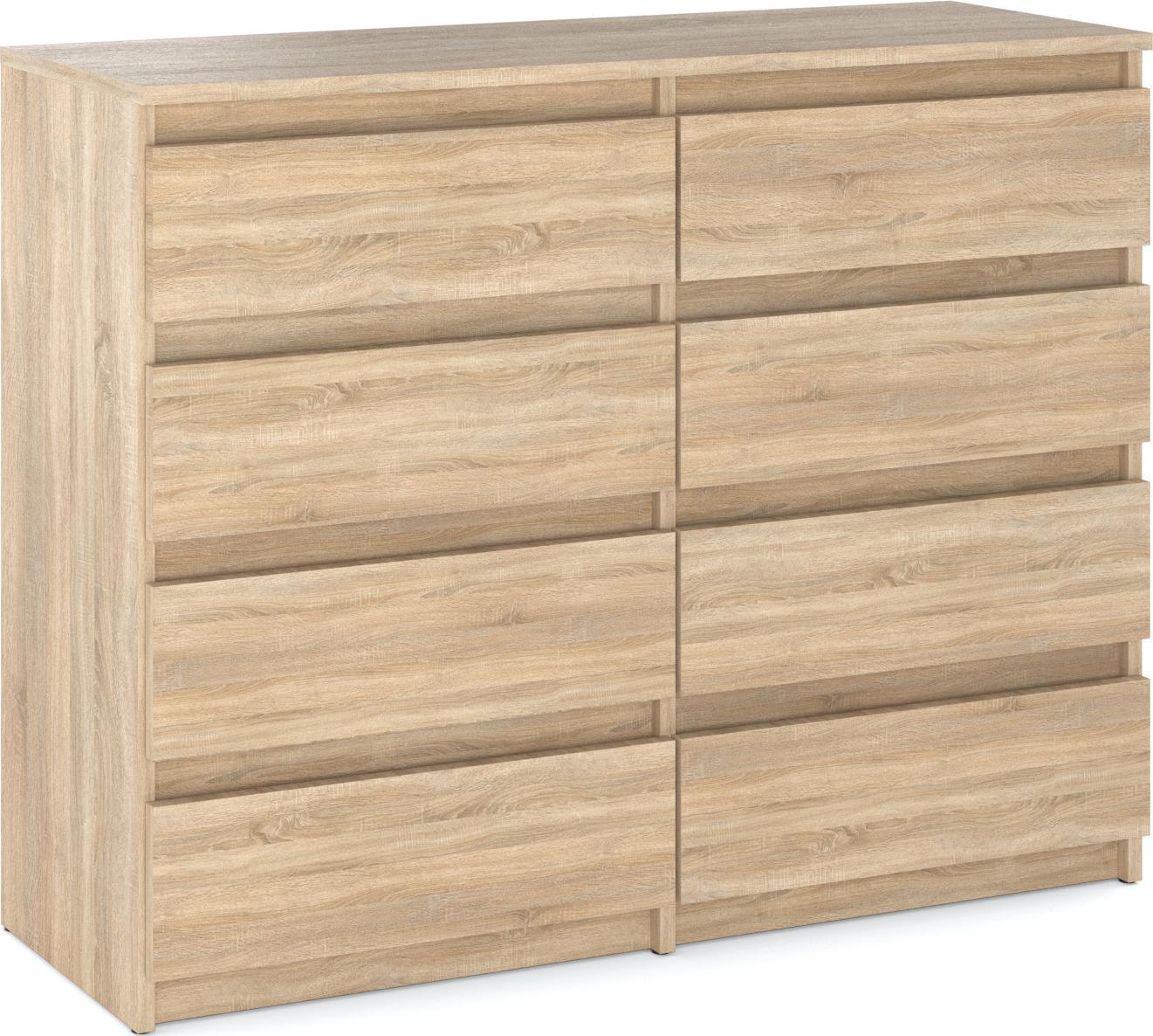 Stiv-Meble KOMODA "HIT" 8 SZUFLAD SONOMA/SONOMA