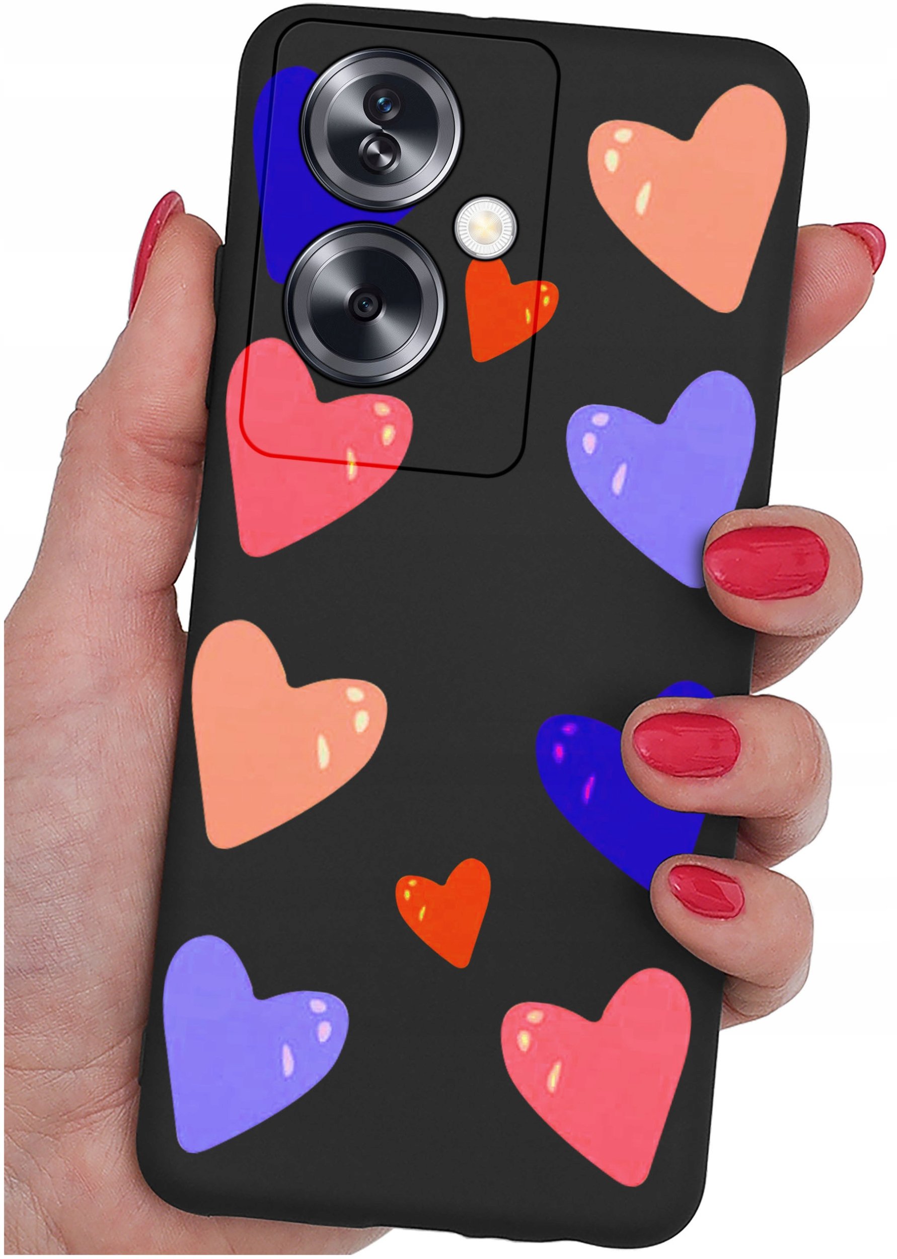 ETUI do Oppo A79 5G WZORY |SILIKONOWE MATT CASE + SZKŁO ochronne 9H