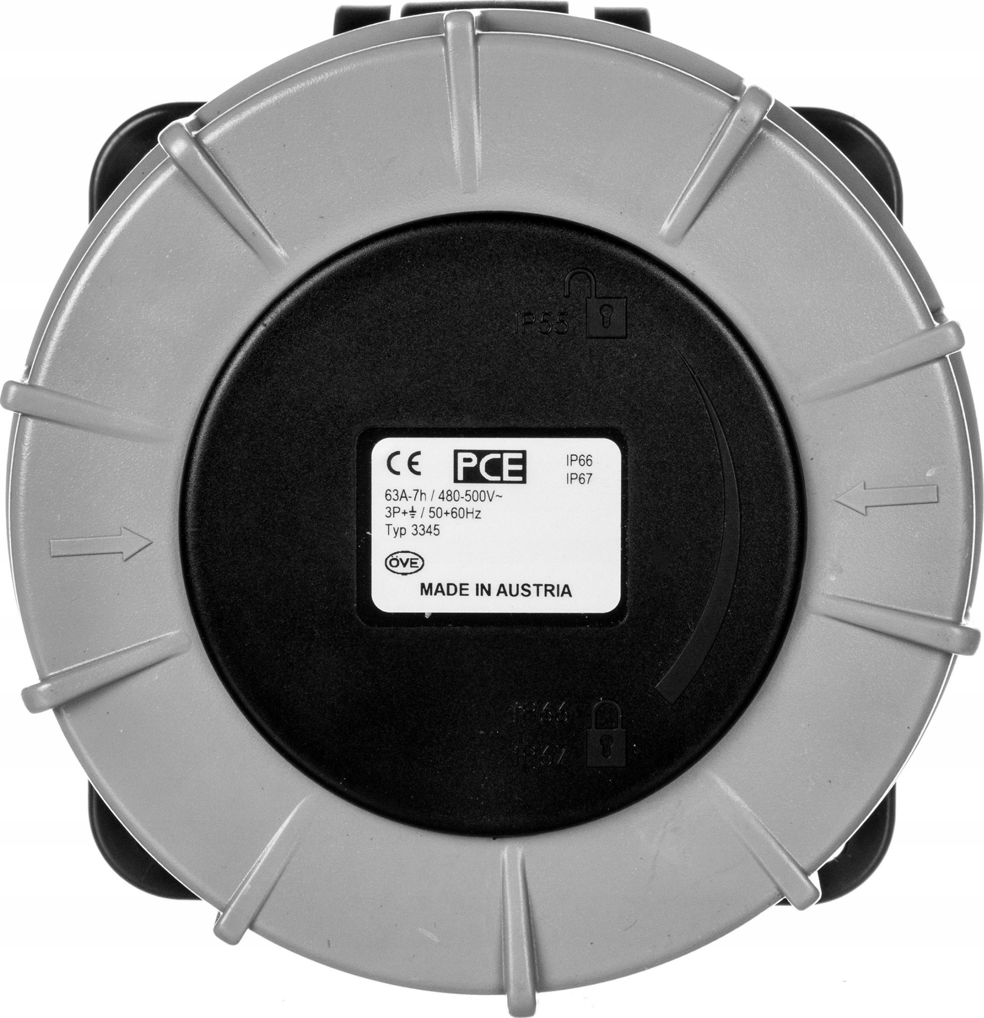 PCE Gniazdo tablicowe proste 63A 4P 500V 3345-7 - 3345-7