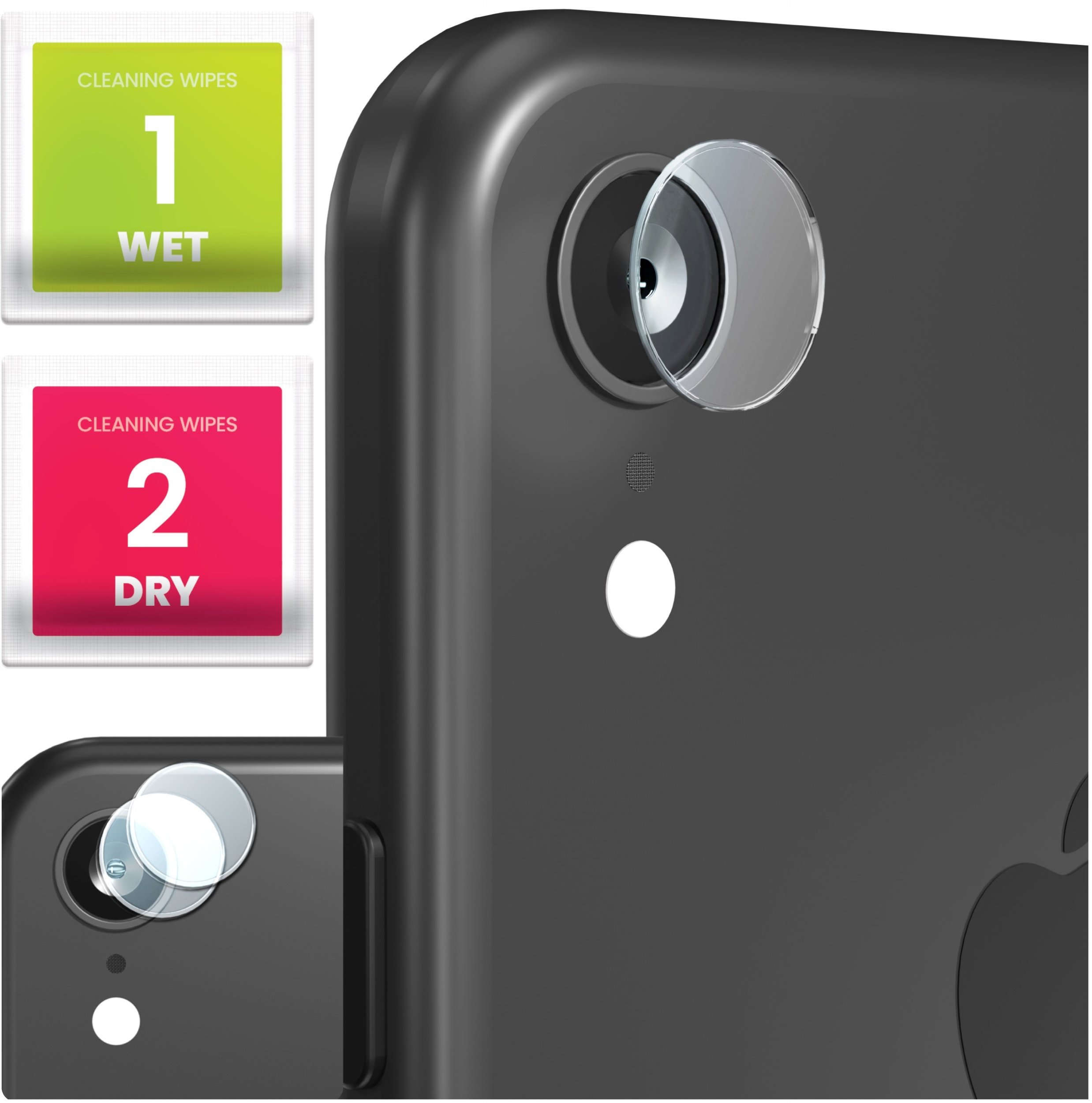 2-PAK Szkło Na Aparat Do Apple iPhone XR (Hartowane, Ochronne, Na Obiektyw)