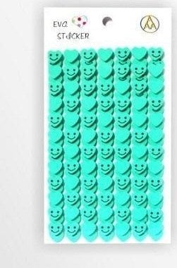 Stiker z elementami z pianki miętowy