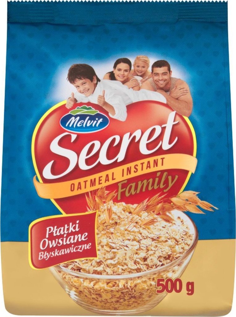 Melvit Melvit Secret Family Płatki owsiane błyskawiczne 500 g