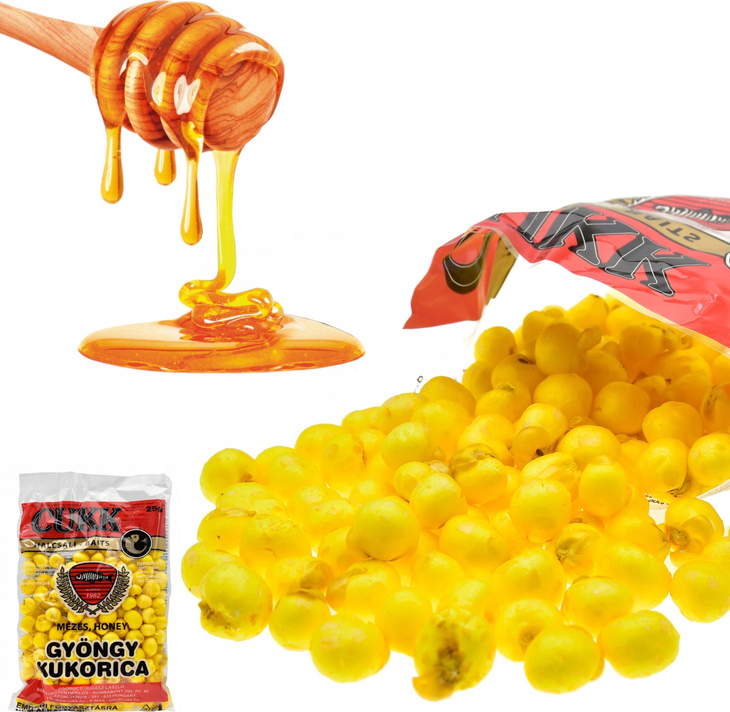 Cukk Kukurydza Perłowa pływająca Miód 25g