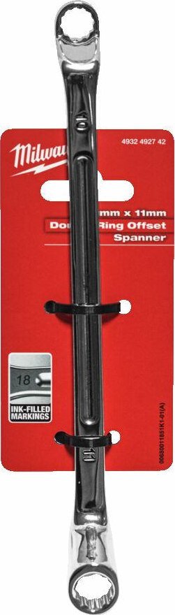 Milwaukee MILWAUKEE MILWAUKEE KLUCZ PODWÓJNIE ODGIĘTY 75° - 10x11mm