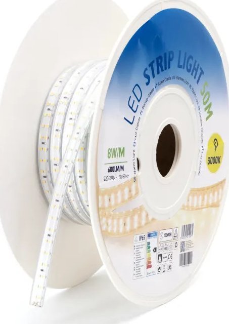 Taśma LED Aigostar Taśma LED z układem scalonym Żółta 50m 10mm Taśma LED z układem scalonym Żółta 50m 10mm