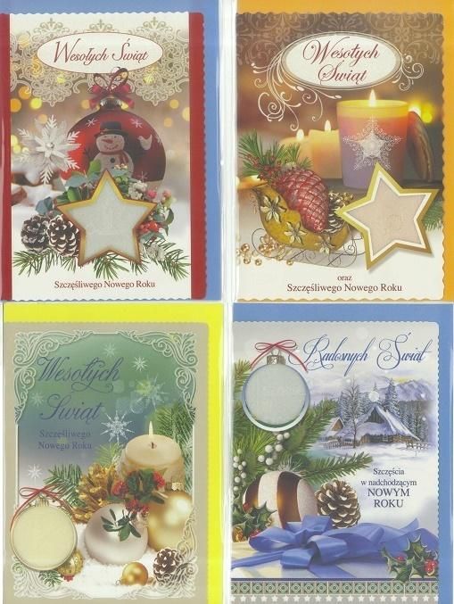 Top Graphic Karnet B6 Boże Nar. Z opłatkiem Świecki (10sz) MIX