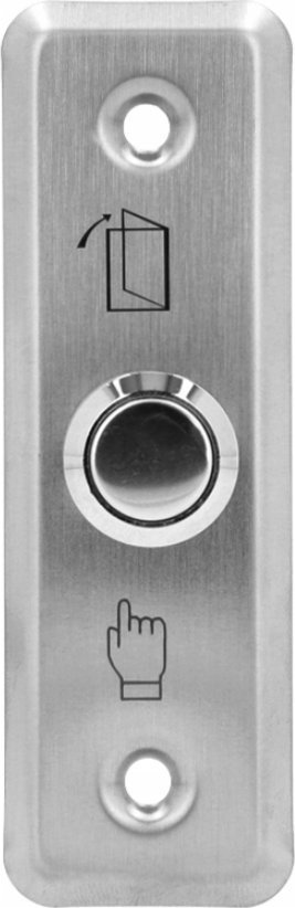 Spreest ZEWNĘTRZNY NATYNKOWY PRZYCISK WYJŚCIA OTWARCIA DRZWI FURTKA SREBRNY LED