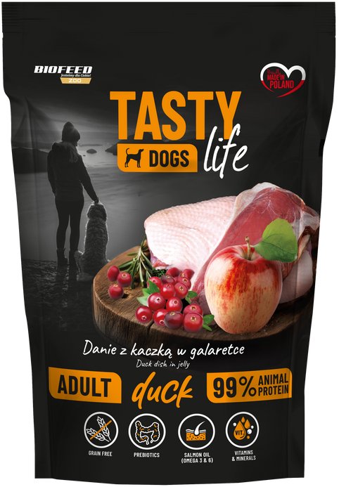 Tasty Dogs Life Danio z kaczką w galaretce 150g