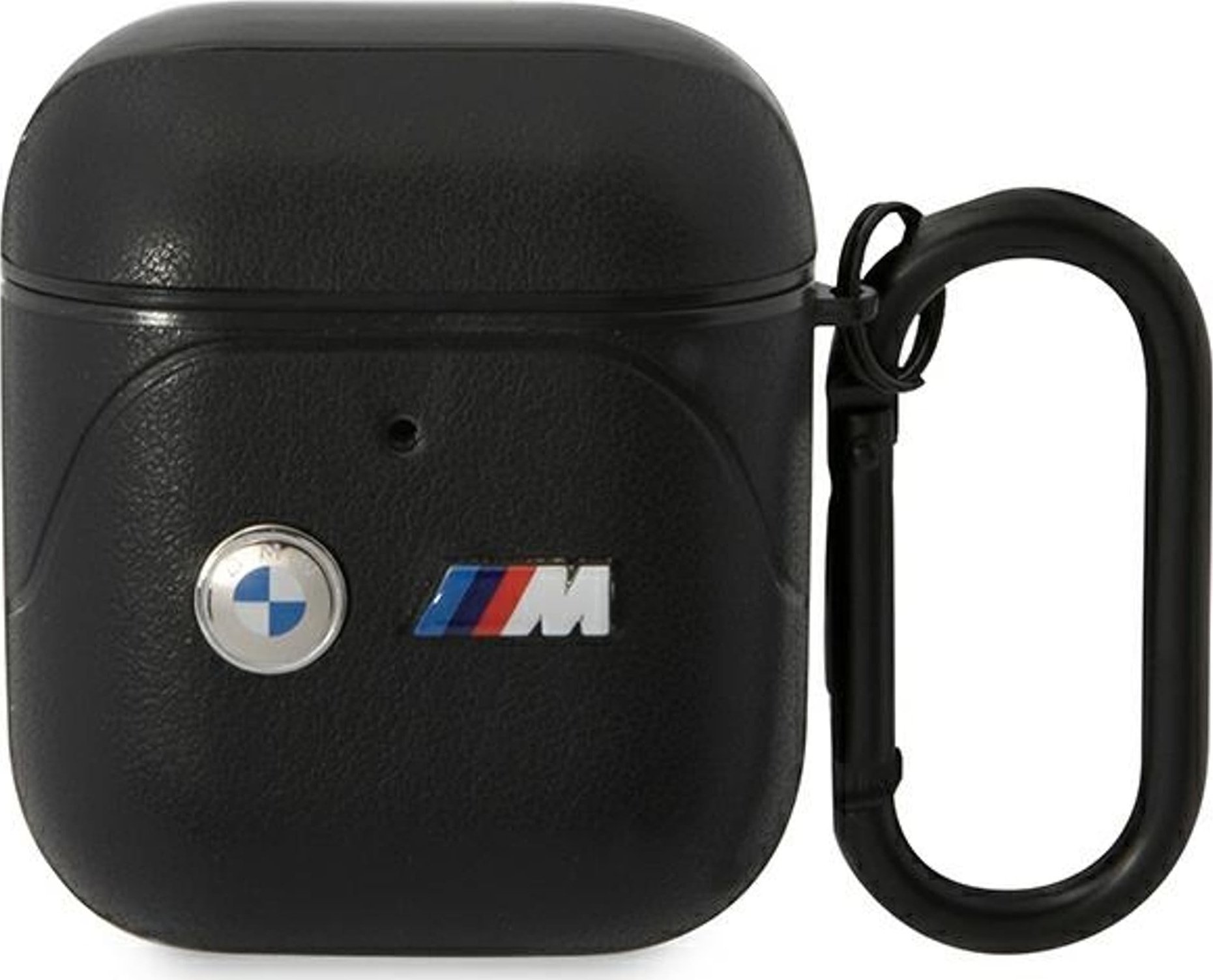 BMW BMW BMA222PVTK AirPods 1/2 cover czarny/black Leather Curved Line