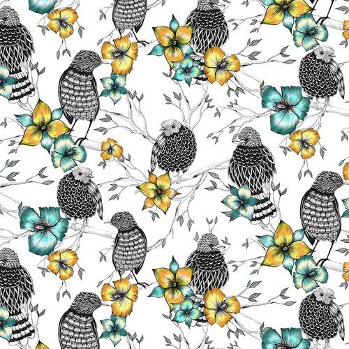 Clear Creation Karnet kwadrat CL0409 Etniczne ptaki