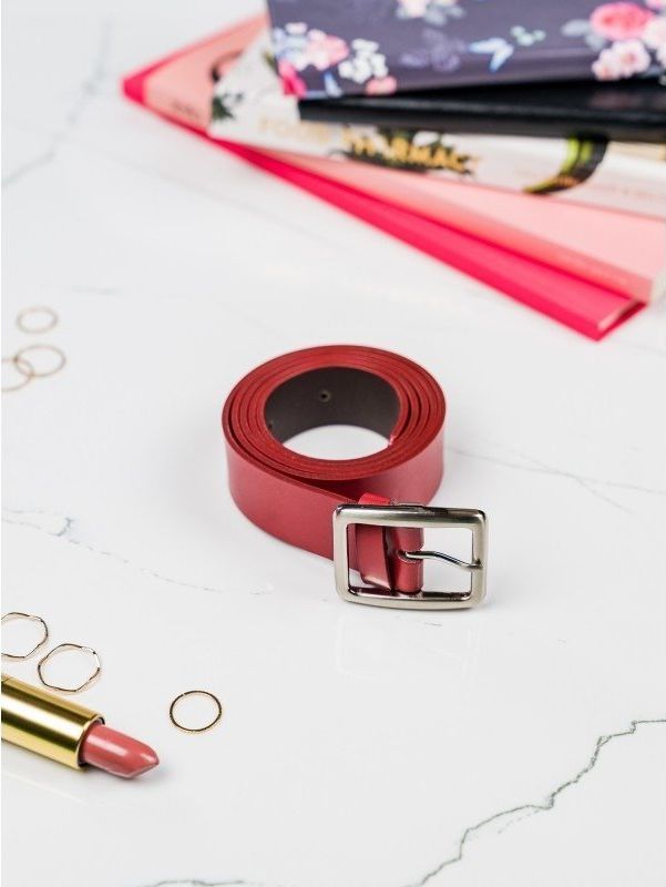 Minimalistyczny pasek damski o średniej szerokości, skóra naturalna Nie dotyczy