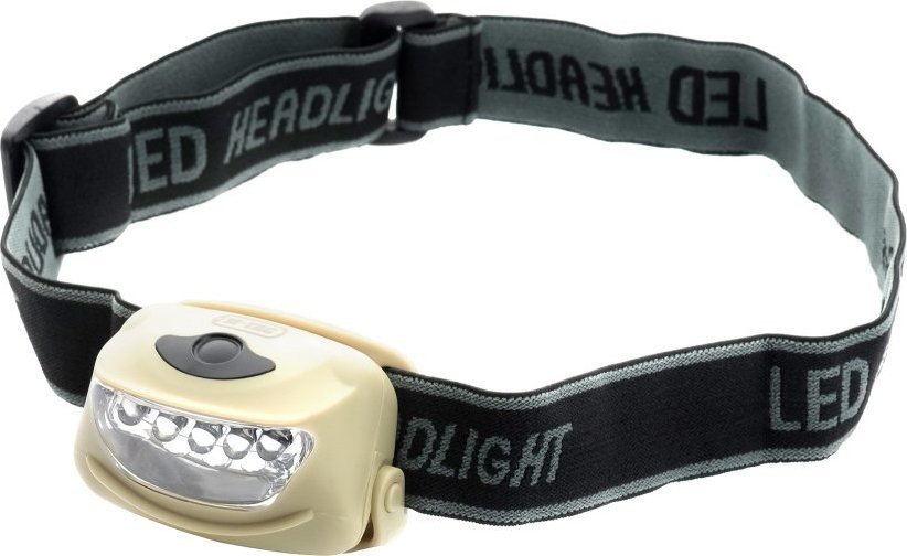 Latarka czołowa MFH LATARKA CZOŁOWA 4+1 LED M-Tac pustynny